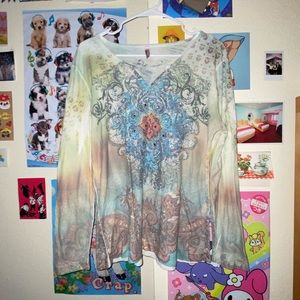 Comfy Light Green Hippie Top